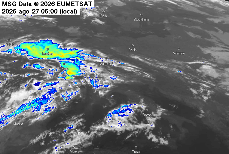 Animazione satellite Meteosat Italia